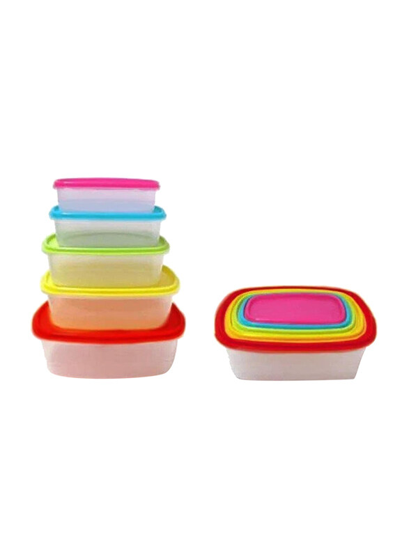 Markq Rectangle Food Storage Container with Airtight Lids Plastic Stackable Tupperware Box for Leftovers Lunch Box Meal Prep Containers, 5 Pieces, Mul
Markq Rectangle Food Storage Container with Airtight Lids Plastic Stackable Tupperware Box for Leftovers Lunch Box Meal Prep Containers, 5 Pieces, Mul