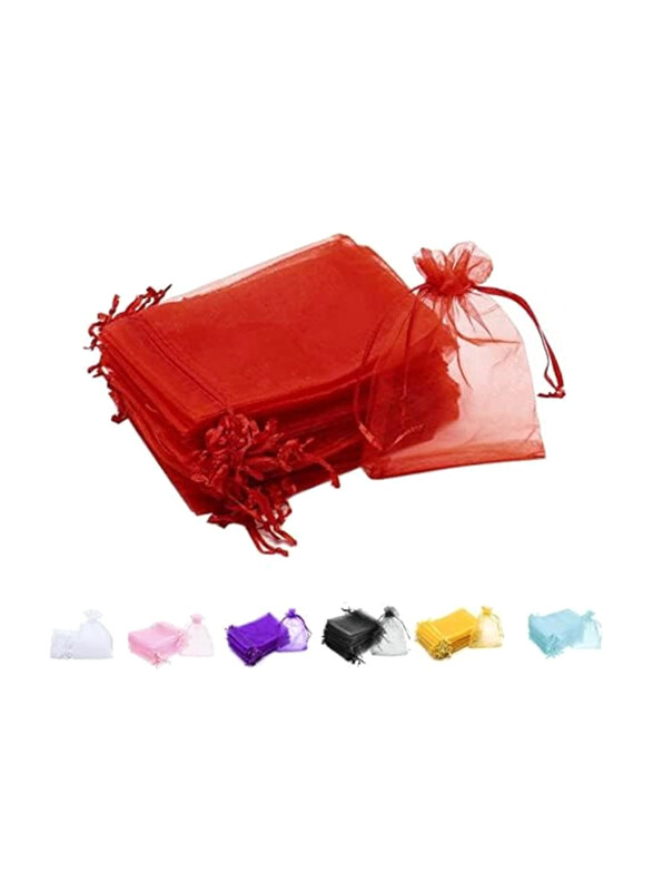 Markq Organza Bags with Drawstrings for Jewelry Pouches, 7 x 9cm, 100 Pieces, Red
Markq Organza Bags with Drawstrings for Jewelry Pouches, 7 x 9cm, 100 Pieces, Red