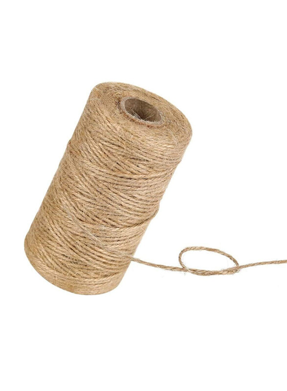 Markq Jute Twine 328 ft Natural Burlap Hessian String for DIY Art & Crafts Gift Wrapping Packing String Gardening Wedding Decor, 1mm, Brown
Markq Jute Twine 328 ft Natural Burlap Hessian String for DIY Art & Crafts Gift Wrapping Packing String Gardening Wedding Decor, 1mm, Brown