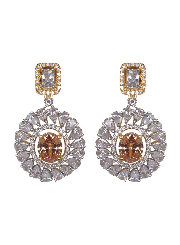 Glam Jewelz Glam Jewels Debonair Dangle Earrings for Women with Topaz Stone, Brown/Silver
Glam Jewelz Glam Jewels Debonair Dangle Earrings for Women with Topaz Stone, Brown/Silver