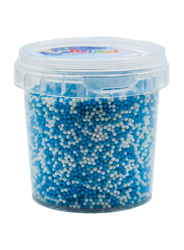 Deliket White & Blue Non-Pareils Sprinkles for Bakery Cake & Ice Cream Decoration, 120g
Deliket White & Blue Non-Pareils Sprinkles for Bakery Cake & Ice Cream Decoration, 120g