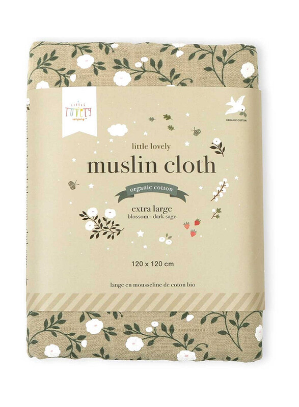A Little Lovely Company Muslin Cloth, Extra Large, 0-6 Months, Blossom/Dark Sage
A Little Lovely Company Muslin Cloth, Extra Large, 0-6 Months, Blossom/Dark Sage