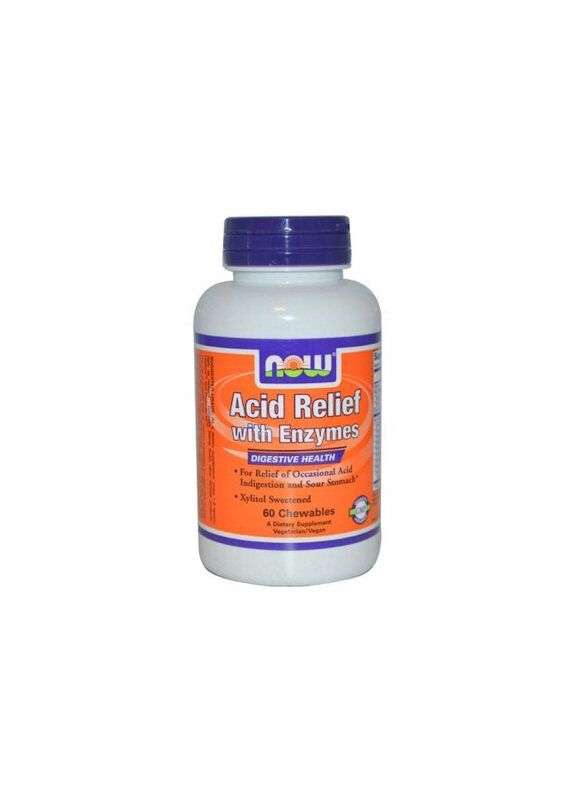 Now Acid Relief with Enzymes, Xylitol Sweetened, Digestive Health Dietary Supplement, 60 Chewables
Now Acid Relief with Enzymes, Xylitol Sweetened, Digestive Health Dietary Supplement, 60 Chewables