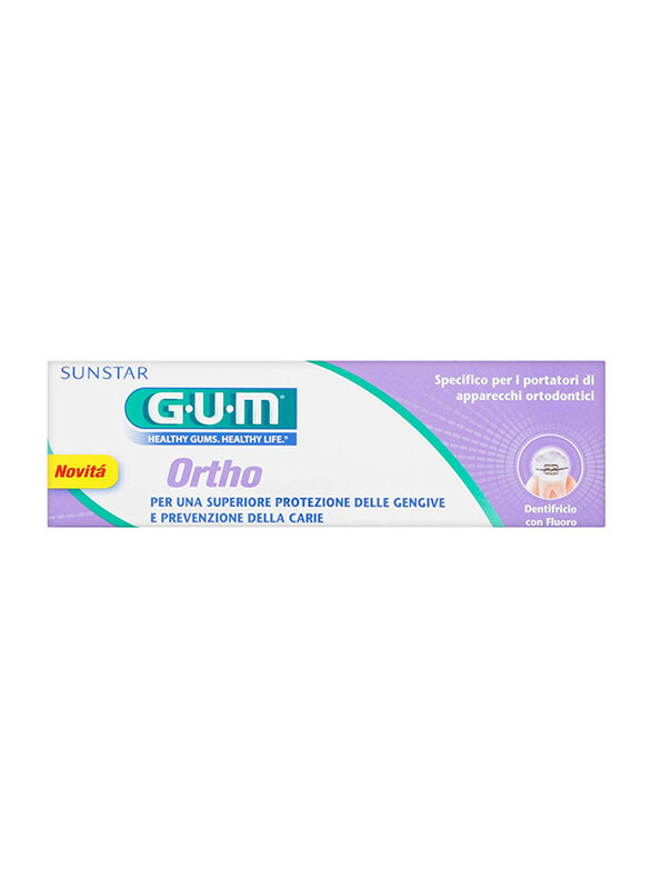 Gum Ortho Plaque Removal Advanced Cavity Protection Enamel Remineralization Toothpaste Gel, 75ml
Gum Ortho Plaque Removal Advanced Cavity Protection Enamel Remineralization Toothpaste Gel, 75ml