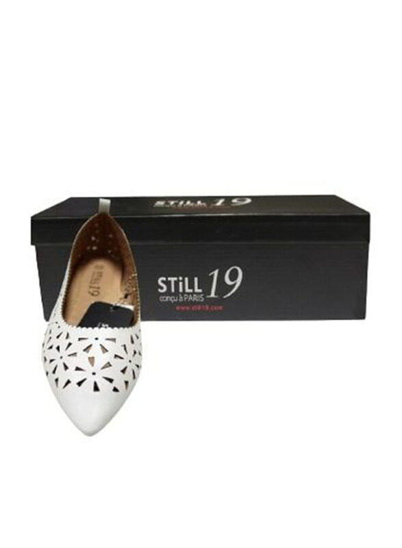 Still 19 Laser Cut Pointed Toe Ballerinas for Women, 36 EU, JKLB210070-87, White
Still 19 Laser Cut Pointed Toe Ballerinas for Women, 36 EU, JKLB210070-87, White