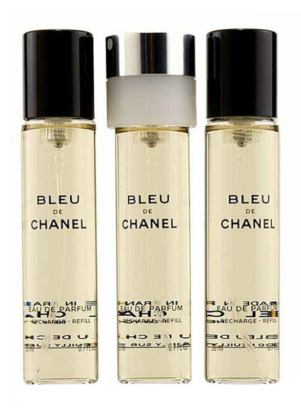 Chanel 3-Piece Bleu De Chanel Travel Spray Refill Set for Men, 3 x 20ml EDP Perfume Refills
Chanel 3-Piece Bleu De Chanel Travel Spray Refill Set for Men, 3 x 20ml EDP Perfume Refills