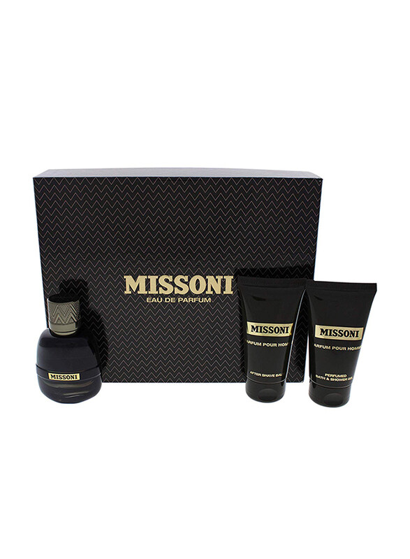 Missoni 3-Piece Parfum Pour Homme Gift Set for Men, 50ml EDP Perfume, 50ml After Shave Balm, 50ml Bath and Shower Gel
Missoni 3-Piece Parfum Pour Homme Gift Set for Men, 50ml EDP Perfume, 50ml After Shave Balm, 50ml Bath and Shower Gel