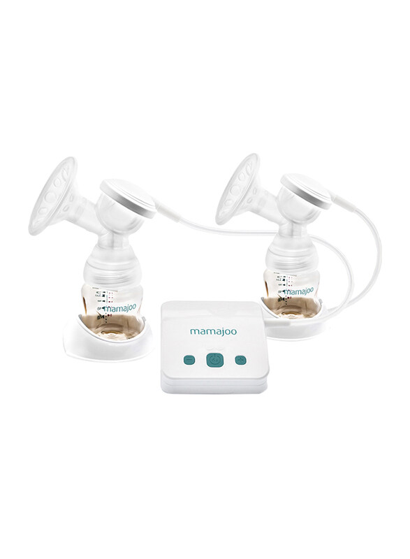 Mamajoo Electronic USB Double Breast Pump & Feeding Bottle, 1 x 150ml & 1 x 250ml, Clear/White
Mamajoo Electronic USB Double Breast Pump & Feeding Bottle, 1 x 150ml & 1 x 250ml, Clear/White