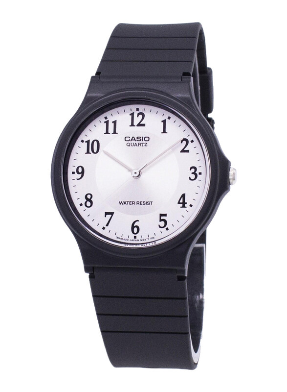Casio Analog Wrist Watch for Men with Resin Band, Water Resistant, MQ-24-7B3LDF, Black-White
Casio Analog Wrist Watch for Men with Resin Band, Water Resistant, MQ-24-7B3LDF, Black-White