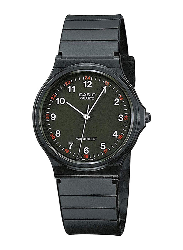 Casio Analog Wrist Watch for Men with Resin Band, Water Resistant, MQ-24-1BLLGF, Black
Casio Analog Wrist Watch for Men with Resin Band, Water Resistant, MQ-24-1BLLGF, Black