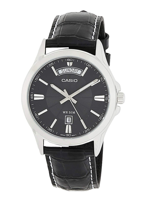 Casio Enticer Analog Quartz Watch for Men with Leather Band, Water Resistant, MTP-1381L-1AVDF, Black
Casio Enticer Analog Quartz Watch for Men with Leather Band, Water Resistant, MTP-1381L-1AVDF, Black
