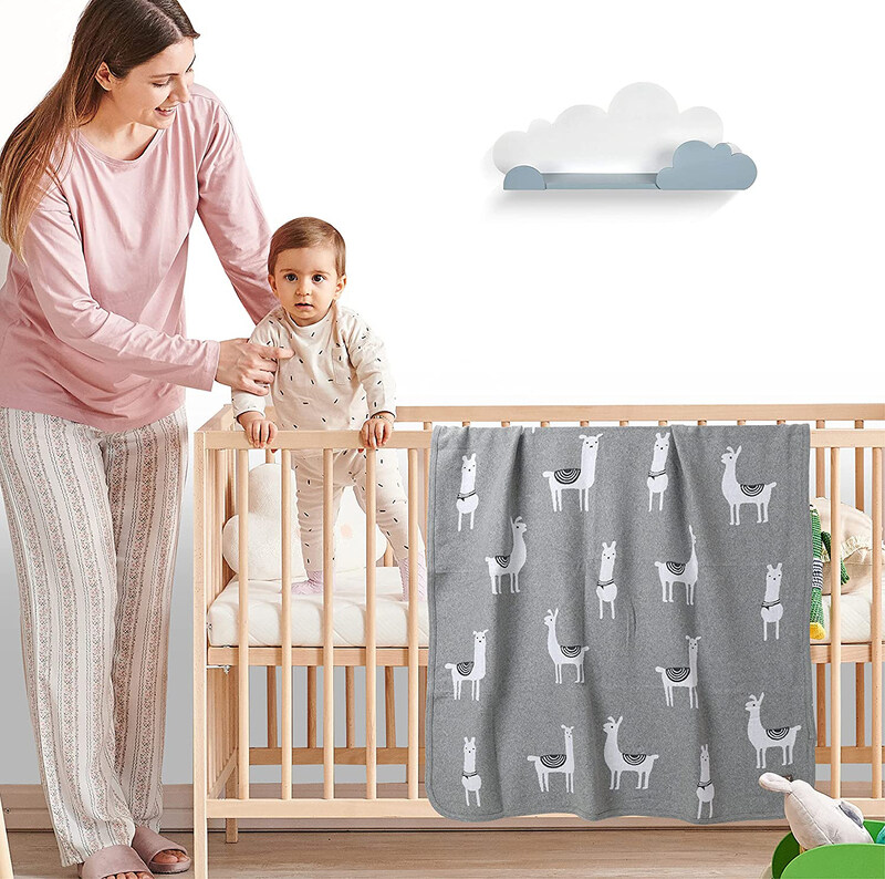 Nurtur Blankets Nurtur 100% Cotton Lama Knitted Baby Blanket, Multicolour
Nurtur Blankets Nurtur 100% Cotton Lama Knitted Baby Blanket, Multicolour