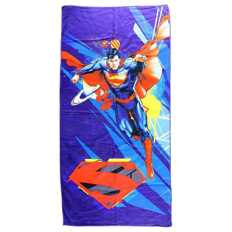 Warner Bros DC Comics Superman Microfiber Kids Beach Bath Towel, 55x110cm, 3+ Years, Blue/Red
Warner Bros DC Comics Superman Microfiber Kids Beach Bath Towel, 55x110cm, 3+ Years, Blue/Red