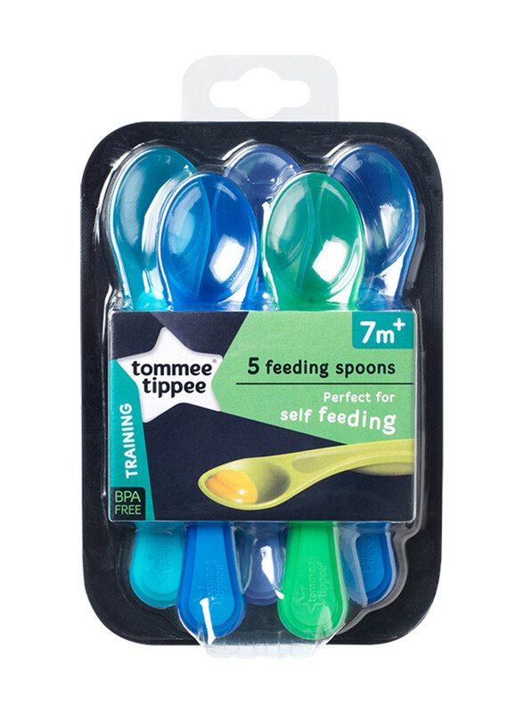 Tommee Tippee Explora 5x Feeding Boys Spoons for Ages 4 Months, 5-Piece, Multicolour
Tommee Tippee Explora 5x Feeding Boys Spoons for Ages 4 Months, 5-Piece, Multicolour