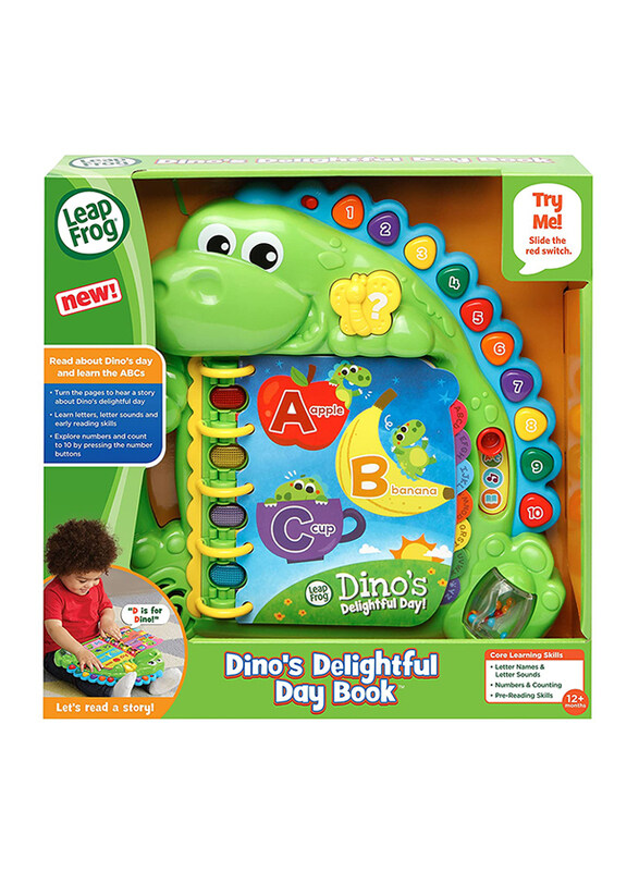 LeapFrog Dino's Delightful Day Book, Learning & Education Toy, 1 Pieces, Ages 1+
LeapFrog Dino's Delightful Day Book, Learning & Education Toy, 1 Pieces, Ages 1+