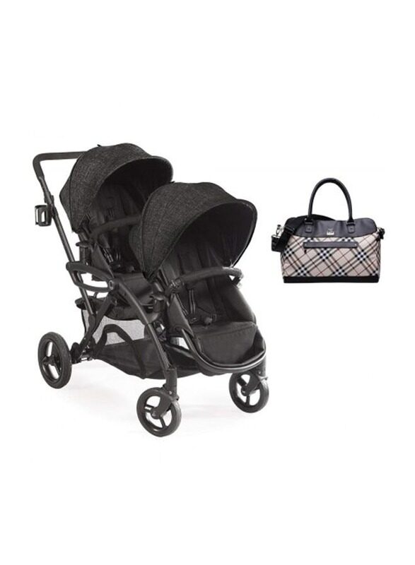 Kolcraft Contours Options Elite Double Stroller with Free Ryco Scarlett Nursery Bag, Black
Kolcraft Contours Options Elite Double Stroller with Free Ryco Scarlett Nursery Bag, Black