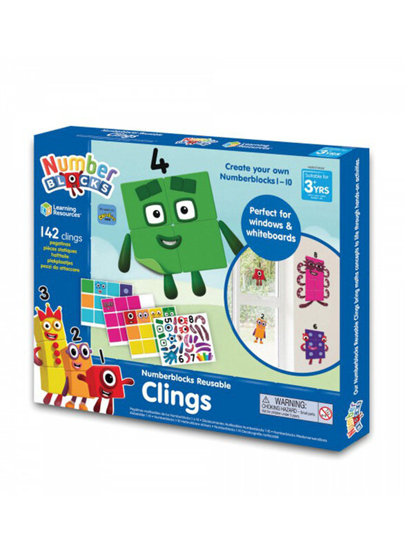 Learning Resources Numberblocks Reusable Clings, Learning & Education, 142 Pieces, Ages 3+
Learning Resources Numberblocks Reusable Clings, Learning & Education, 142 Pieces, Ages 3+