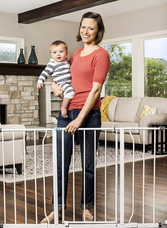 Regalo Easy Open Super Wide Walk Thru Baby Gate with 4-Inch Extension Kit, 47-Inch, White
Regalo Easy Open Super Wide Walk Thru Baby Gate with 4-Inch Extension Kit, 47-Inch, White