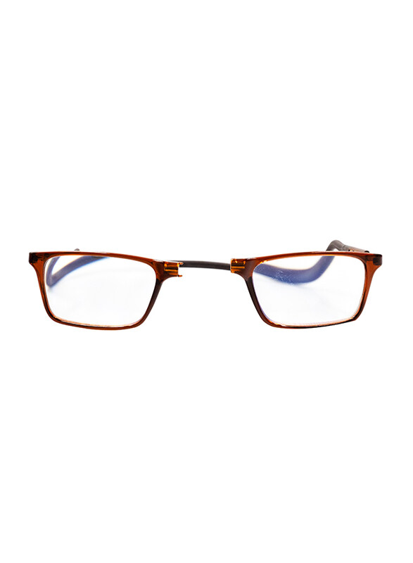 Clicktec Full-Rim Rectangular Brown Magnetic Reading Folding Glasses with Blue Control Unisex, Transparent Lens
Clicktec Full-Rim Rectangular Brown Magnetic Reading Folding Glasses with Blue Control Unisex, Transparent Lens
