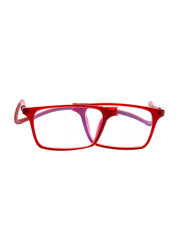 Clicktec Full-Rim Rectangular Red Magnetic Reading Folding Glasses with Blue Control Unisex, Transparent Lens
Clicktec Full-Rim Rectangular Red Magnetic Reading Folding Glasses with Blue Control Unisex, Transparent Lens