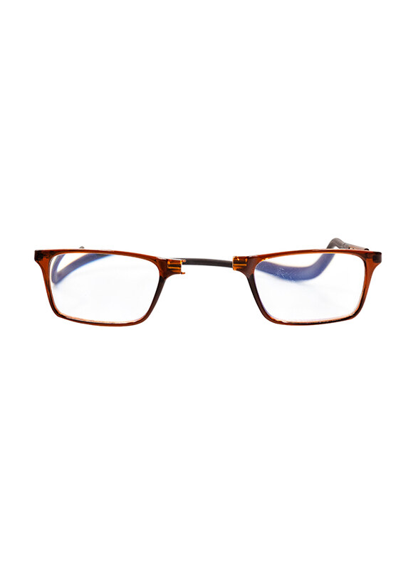 Clicktec Full-Rim Rectangular Brown Magnetic Reading Folding Glasses with Blue Control Unisex, Transparent Lens
Clicktec Full-Rim Rectangular Brown Magnetic Reading Folding Glasses with Blue Control Unisex, Transparent Lens