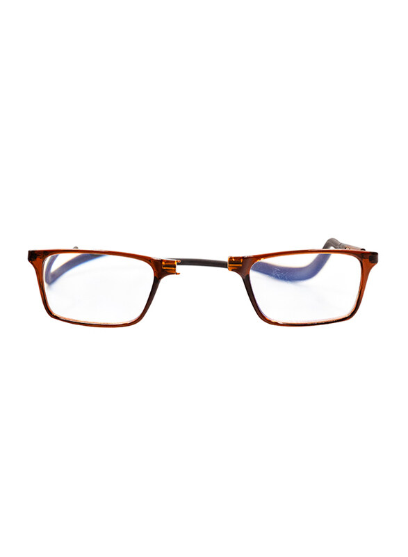 Clicktec Full-Rim Rectangular Brown Magnetic Reading Folding Glasses with Blue Control Unisex, Transparent Lens
Clicktec Full-Rim Rectangular Brown Magnetic Reading Folding Glasses with Blue Control Unisex, Transparent Lens