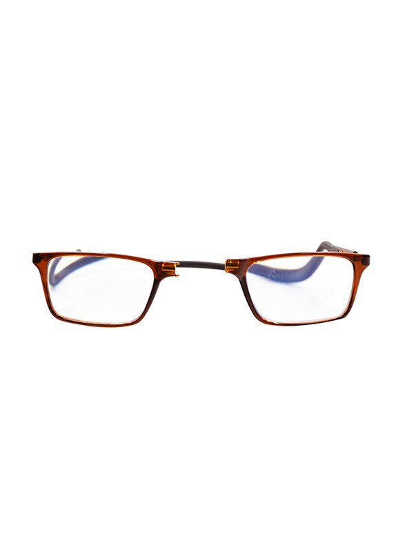 Clicktec Full-Rim Rectangular Brown Magnetic Reading Folding Glasses with Blue Control Unisex, Transparent Lens
Clicktec Full-Rim Rectangular Brown Magnetic Reading Folding Glasses with Blue Control Unisex, Transparent Lens