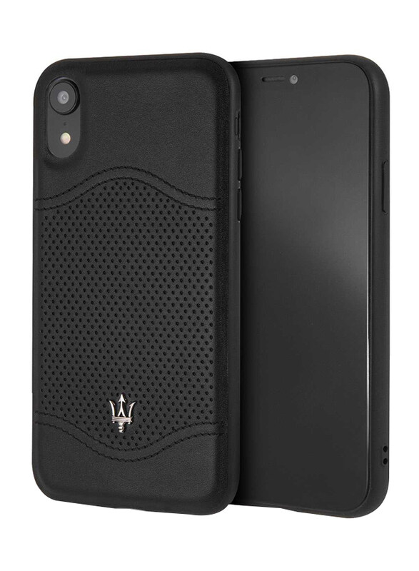 Maserati Apple iPhone XR Granlusso Genuine Leather Mobile Phone Hard Back Case Cover, Black
Maserati Apple iPhone XR Granlusso Genuine Leather Mobile Phone Hard Back Case Cover, Black