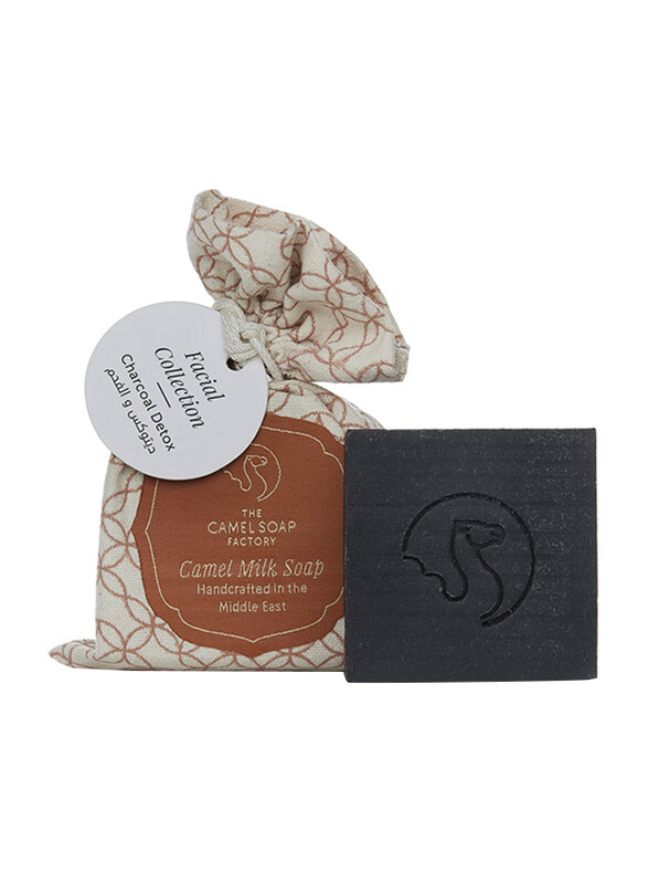 The Camel Soap Factory Facial Collection Charcoal Detox Handmade Soap Bar, 115gm
The Camel Soap Factory Facial Collection Charcoal Detox Handmade Soap Bar, 115gm