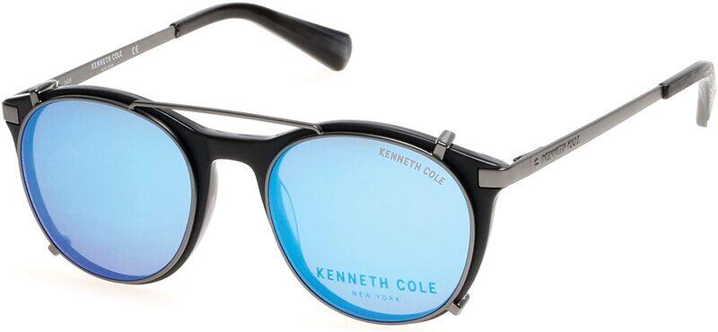 Kenneth Cole Full-Rim Round Black Sunglasses Unisex, Mirrored Blue Lens, KC0260 02X, 49/19/140
Kenneth Cole Full-Rim Round Black Sunglasses Unisex, Mirrored Blue Lens, KC0260 02X, 49/19/140