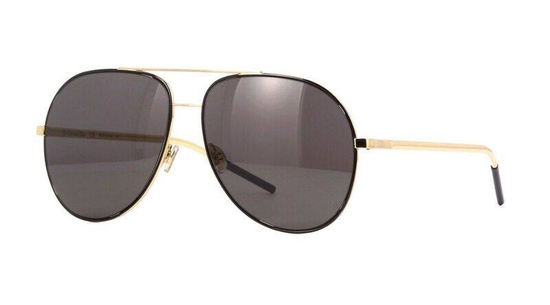 Dior Diorastral Full-Rim Aviator Black/Gold Sunglasses for Women, Grey Lens, 02M2 IR, 59/14/145
Dior Diorastral Full-Rim Aviator Black/Gold Sunglasses for Women, Grey Lens, 02M2 IR, 59/14/145