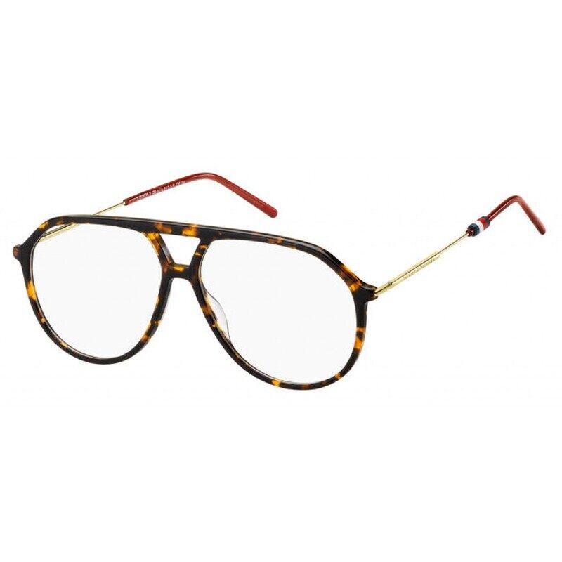 Tommy Hilfiger Full-Rim Aviator Dark Havana Eyeglass Frame for Men, Clear Lens, TH 1629 0086 00, 57/13/145
Tommy Hilfiger Full-Rim Aviator Dark Havana Eyeglass Frame for Men, Clear Lens, TH 1629 0086 00, 57/13/145