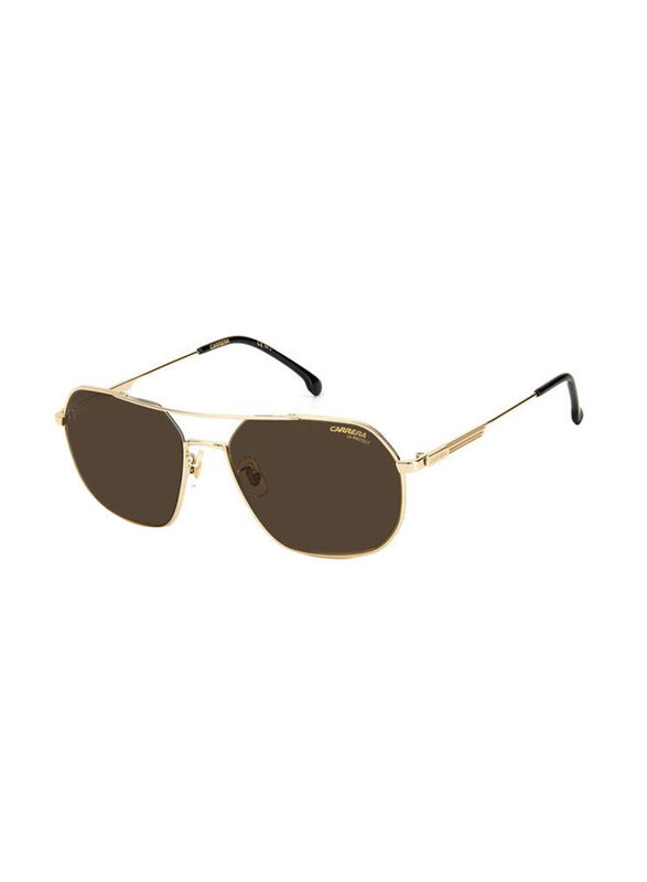Carrera Full-Rim Pilot Gold Sunglasses Unisex, Brown Lens, CA1035/GS J5G5870, 58/17/145
Carrera Full-Rim Pilot Gold Sunglasses Unisex, Brown Lens, CA1035/GS J5G5870, 58/17/145