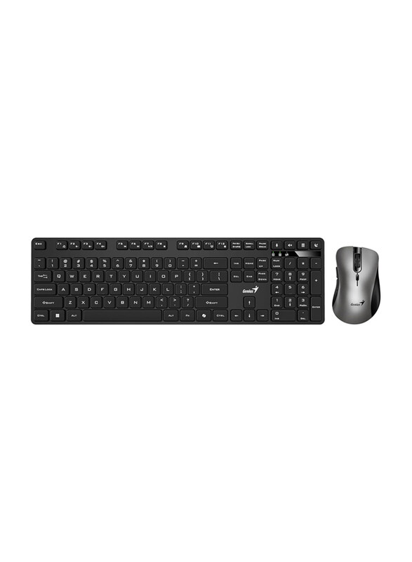 Genius KM-8206S Wireless Silent Keyboard & Silent Optical Mouse Combo with AI Copilot Key, Black
Genius KM-8206S Wireless Silent Keyboard & Silent Optical Mouse Combo with AI Copilot Key, Black