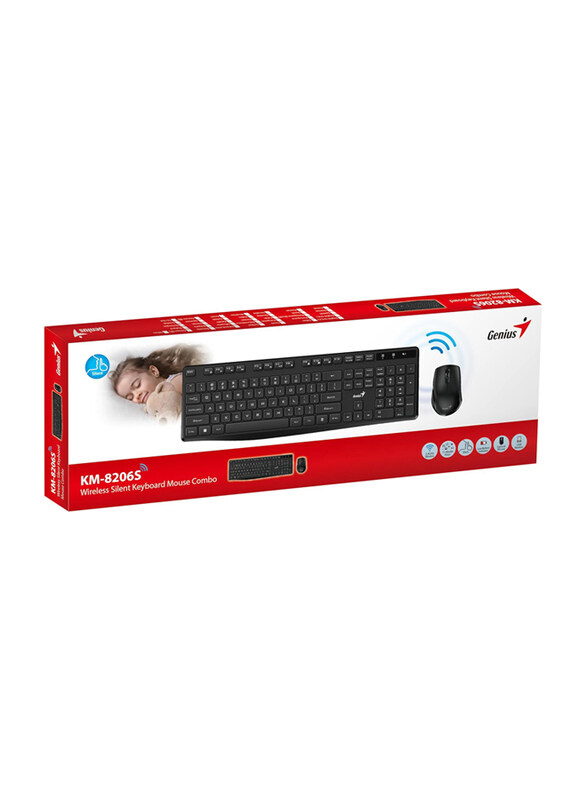 Genius KM-8101 Wireless Multimedia Full Sized English Keyboard & Mouse Combo, Black
Genius KM-8101 Wireless Multimedia Full Sized English Keyboard & Mouse Combo, Black