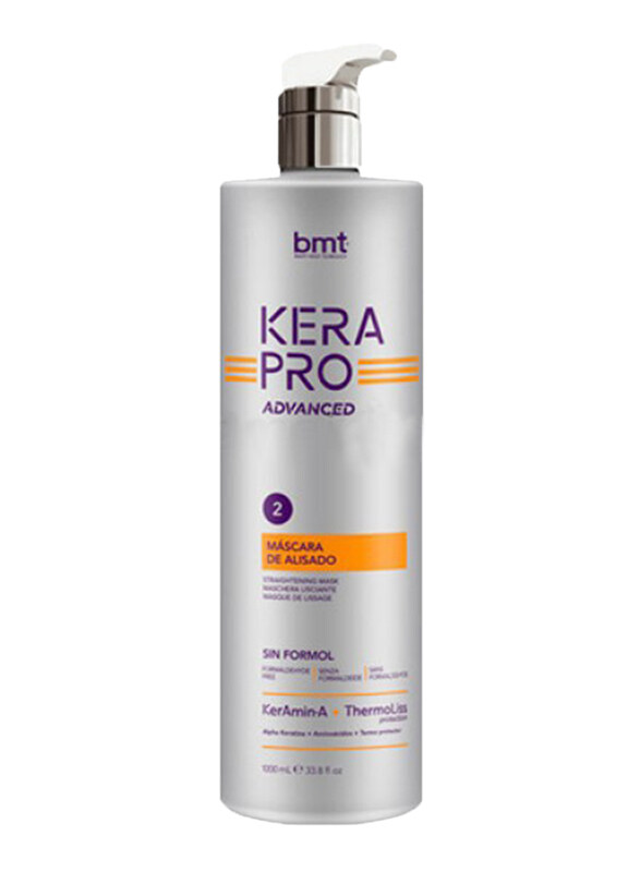 BMT Kerapro Advance Straightening Mask Hair Treatment for All Hair Types, 1000ml
BMT Kerapro Advance Straightening Mask Hair Treatment for All Hair Types, 1000ml