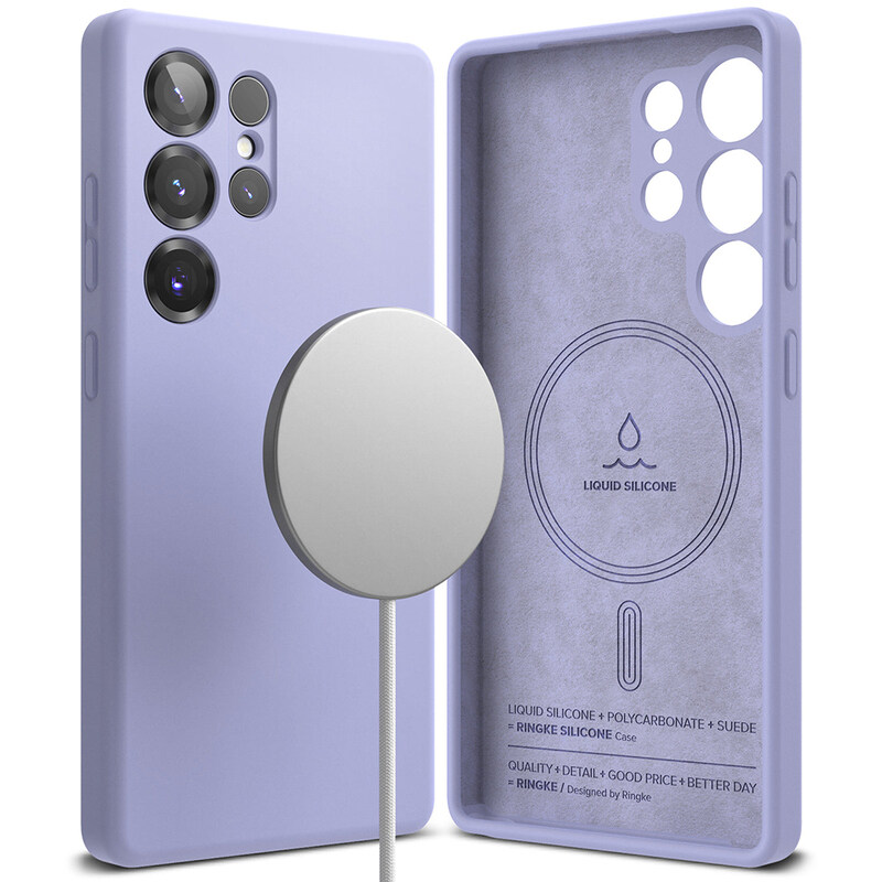 Ringke - Samsung Galaxy S25 Ultra Case Cover Silicone Magnetic Series - Lavender
Ringke - Samsung Galaxy S25 Ultra Case Cover Silicone Magnetic Series - Lavender