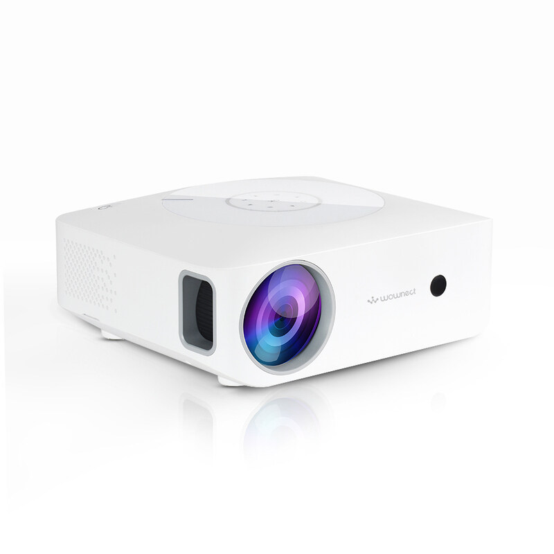 Wownect Mini Android Projector 7000 Lumens/ Screen Size Up to 300'' Native 1080P 2*3W Dual Bluetooth SpeakerAndroid 9.0 TV 2.4G WiFi 4K Supported 300
Wownect Mini Android Projector 7000 Lumens/ Screen Size Up to 300'' Native 1080P 2*3W Dual Bluetooth SpeakerAndroid 9.0 TV 2.4G WiFi 4K Supported 300