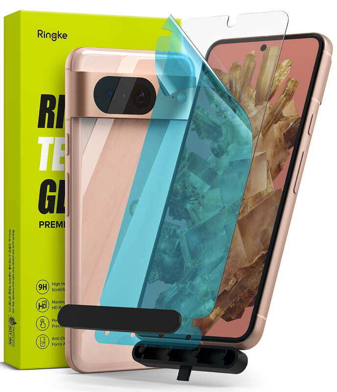 Ringke Full Cover Tempered Glass Screen Protector Compatible with Google Pixel 8, Premium 9H Hardness Protective Film with Installation Kit- 2 Pack
Ringke Full Cover Tempered Glass Screen Protector Compatible with Google Pixel 8, Premium 9H Hardness Protective Film with Installation Kit- 2 Pack