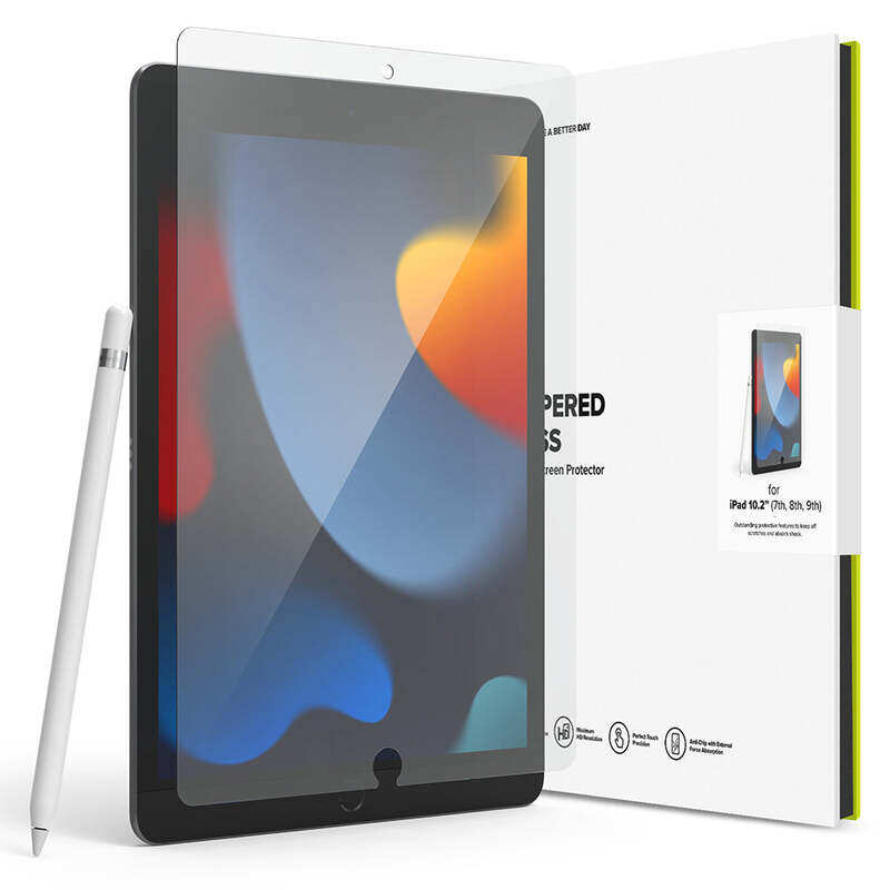 Ringke Tempered Glass Screen Protector Compatible with iPad (10.2 Inch, 2021/2020/2019 Model, 9/8/7 Generation Full Coverage Protective Glass Film , H
Ringke Tempered Glass Screen Protector Compatible with iPad (10.2 Inch, 2021/2020/2019 Model, 9/8/7 Generation Full Coverage Protective Glass Film , H