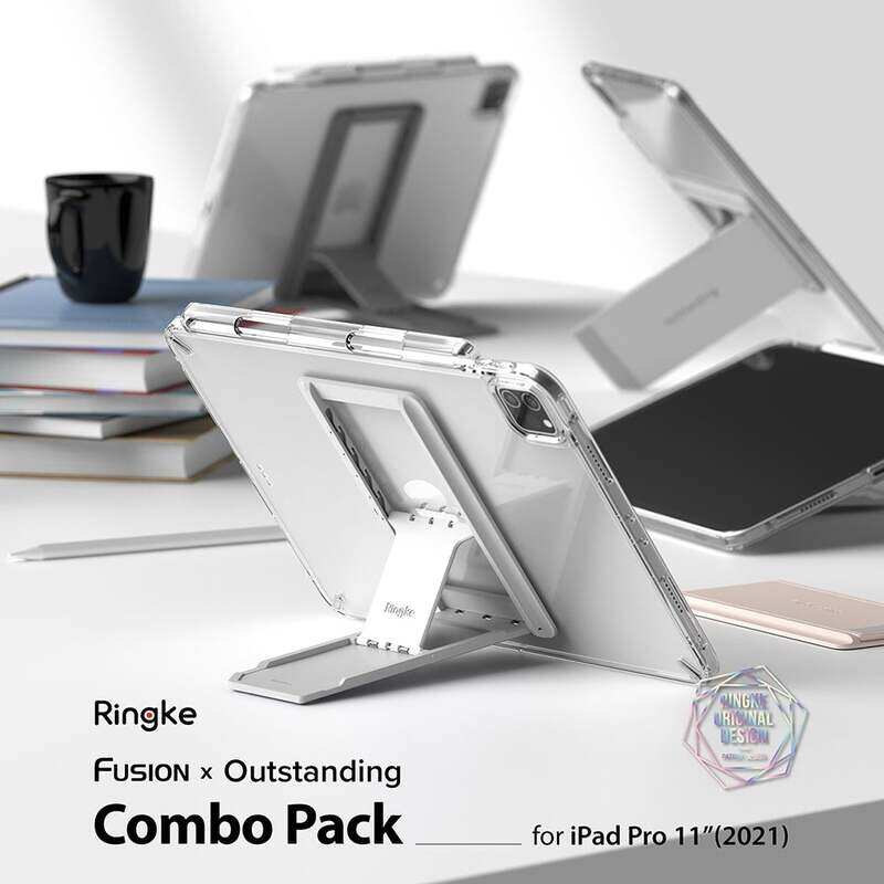 Ringke Fusion Plus Case & Outstanding Tablet Stand Combo for iPad Pro 11 (2020/2021) Shockproof TPU Bumper Hard PC Back Cover with Overcharge Protecti
Ringke Fusion Plus Case & Outstanding Tablet Stand Combo for iPad Pro 11 (2020/2021) Shockproof TPU Bumper Hard PC Back Cover with Overcharge Protecti