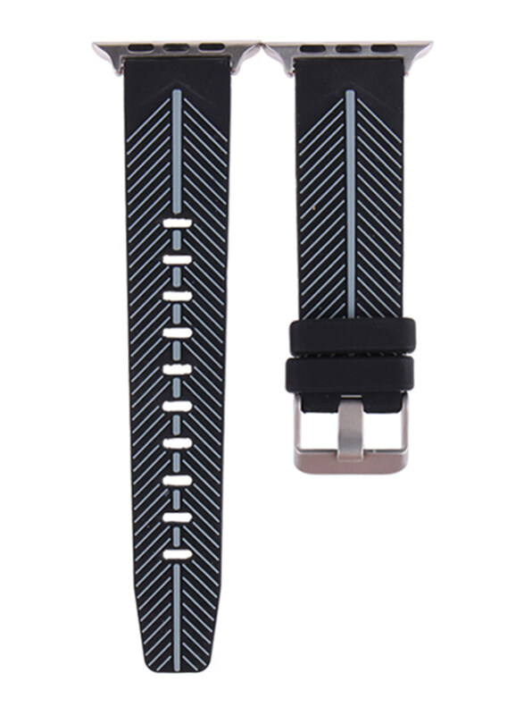 Other Brand Silicone Replacement Apple Watch 42mm iWatch Series 3/2/1 Strap, BlackBlue
Other Brand Silicone Replacement Apple Watch 42mm iWatch Series 3/2/1 Strap, BlackBlue
