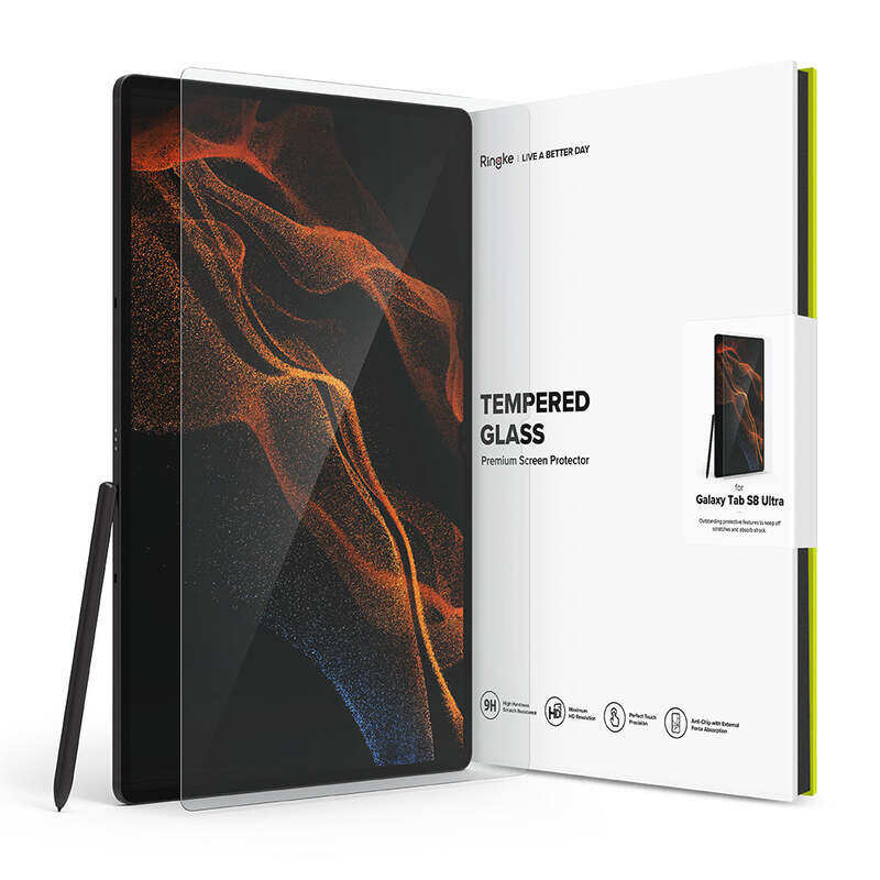 Ringke Tempered Glass Screen Protector Compatible with Samsung Galaxy Tab S8 Ultra, 9H Hardness Full Coverage Protective Glass Film for Galaxy Tab S8
Ringke Tempered Glass Screen Protector Compatible with Samsung Galaxy Tab S8 Ultra, 9H Hardness Full Coverage Protective Glass Film for Galaxy Tab S8