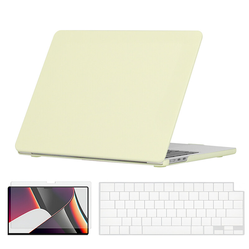 O Ozone - Candy Case MacBook Air 13 inch (A2681) M2 2022, (A3113) M3 2024 with Keyboard Cover & Screen Protector - Cream Yellow
O Ozone - Candy Case MacBook Air 13 inch (A2681) M2 2022, (A3113) M3 2024 with Keyboard Cover & Screen Protector - Cream Yellow