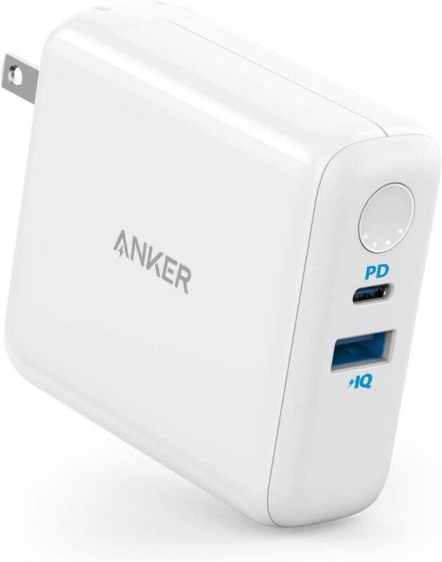 Anker 5000mAh PowerCore Fusion 5K 2-in-1 PD Portable Power Bank and Wall Charger, A1624H22, White
Anker 5000mAh PowerCore Fusion 5K 2-in-1 PD Portable Power Bank and Wall Charger, A1624H22, White