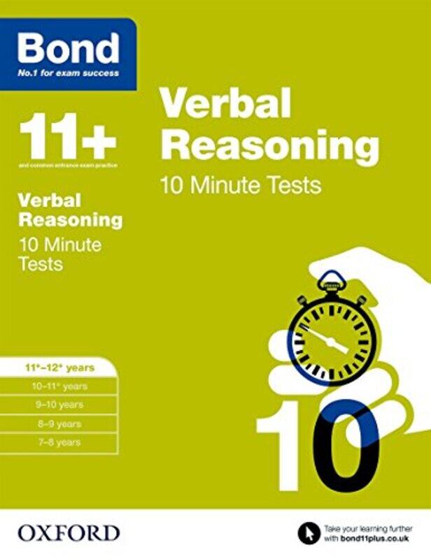 Bond 11 Verbal Reasoning 10 Minute Tests by Esperanca Universitat Autonoma de Barcelona Spain Bielsa-Paperback
Bond 11 Verbal Reasoning 10 Minute Tests by Esperanca Universitat Autonoma de Barcelona Spain Bielsa-Paperback