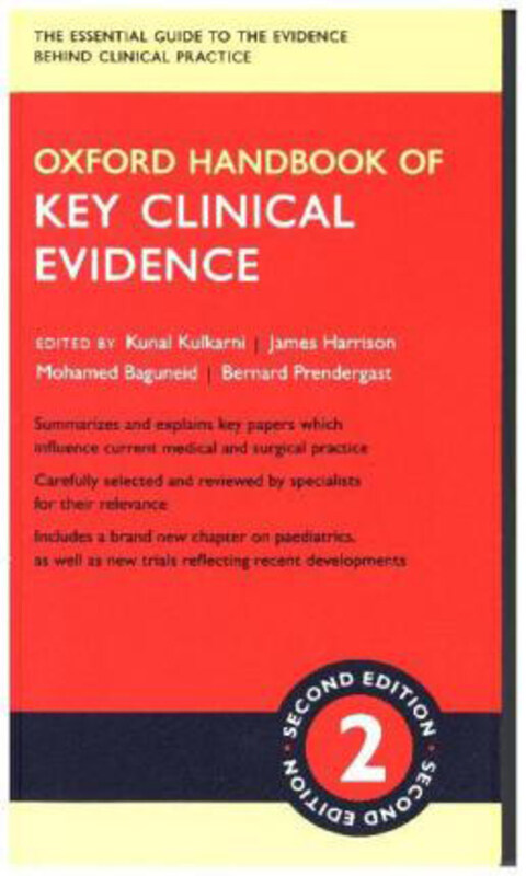 Oxford Handbook of Key Clinical Evidence, Paperback Book, By: Kunal Kulkarni
Oxford Handbook of Key Clinical Evidence, Paperback Book, By: Kunal Kulkarni
