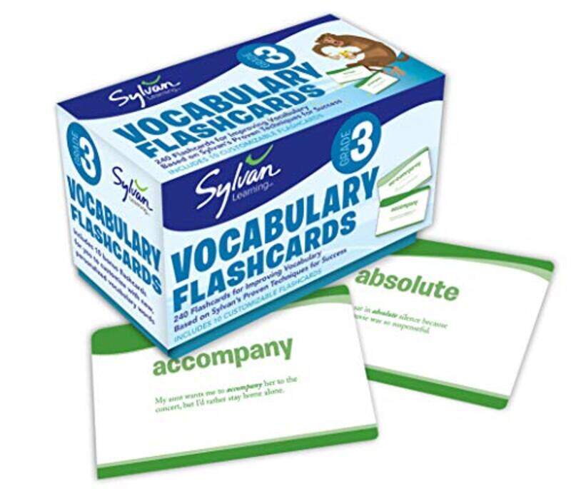 3rd Grade Vocabulary Flashcards: 240 Flashcards for Improving Vocabulary Based on Sylvans Proven Te,Paperback by Sylvan Learning
3rd Grade Vocabulary Flashcards: 240 Flashcards for Improving Vocabulary Based on Sylvans Proven Te,Paperback by Sylvan Learning