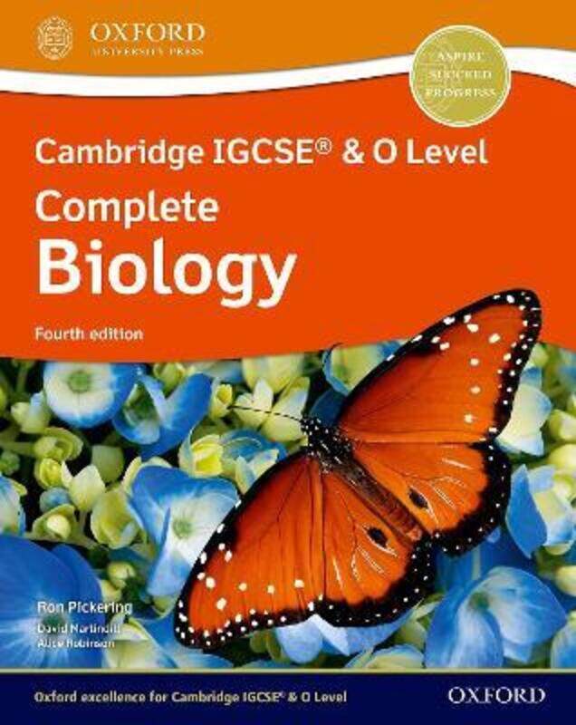 Cambridge IGCSE (R) & O Level Complete Biology: Student Book Fourth Edition.paperback,By :Pickering, Ron
Cambridge IGCSE (R) & O Level Complete Biology: Student Book Fourth Edition.paperback,By :Pickering, Ron