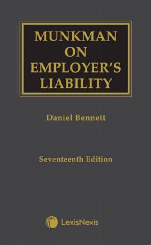 Munkman on Employers Liability by Daniel Doughty Street Chambers Bennett-Hardcover
Munkman on Employers Liability by Daniel Doughty Street Chambers Bennett-Hardcover